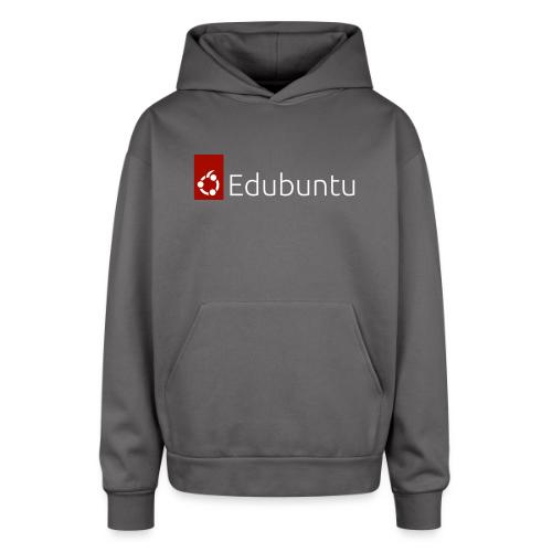 Edubuntu Logo 2023 - White - Oversized Hooded Sweatshirt