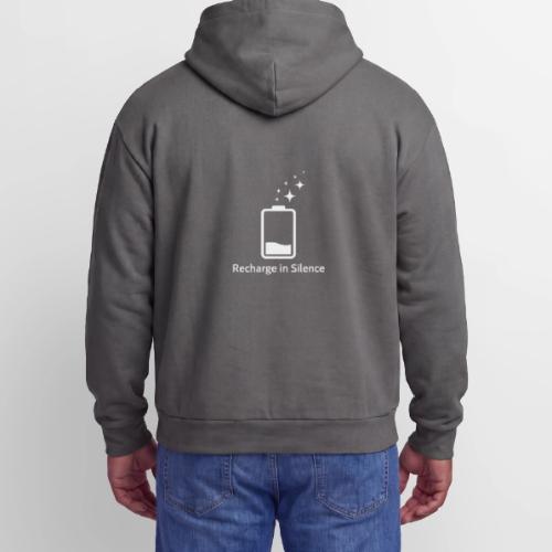 Recharge in Silence Introvert Gift Hoodie - Oversized Hooded Sweatshirt