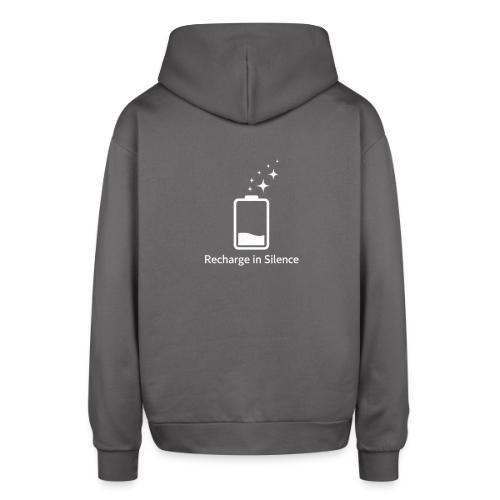 Recharge in Silence Introvert Gift Hoodie - Oversized Hooded Sweatshirt