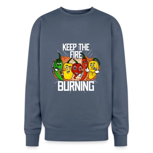 keep the fire burning - Oversized Crewneck Sweatshirt