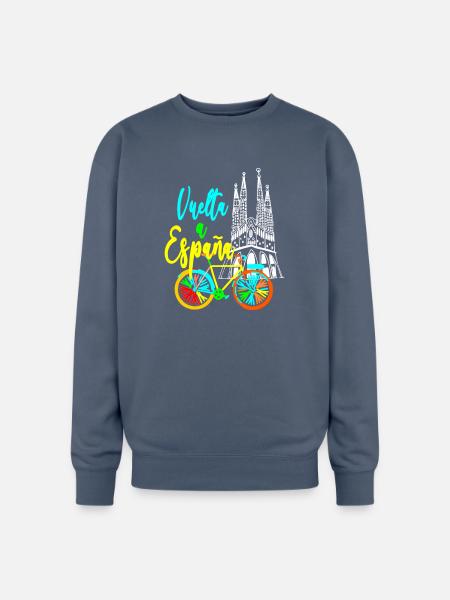 Vuelta Espana Neon Bicycle - Oversized Crewneck Sweatshirt - stone blue