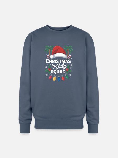 Christmas in July Squad - Oversized Crewneck Sweatshirt - stone blue