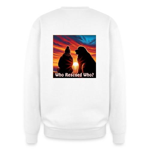 Who Rescued Who- Winter Version - Oversized Crewneck Sweatshirt