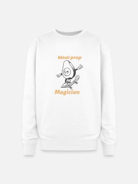 MEAL PREP MAGICIAN - Oversized Crewneck Sweatshirt - white