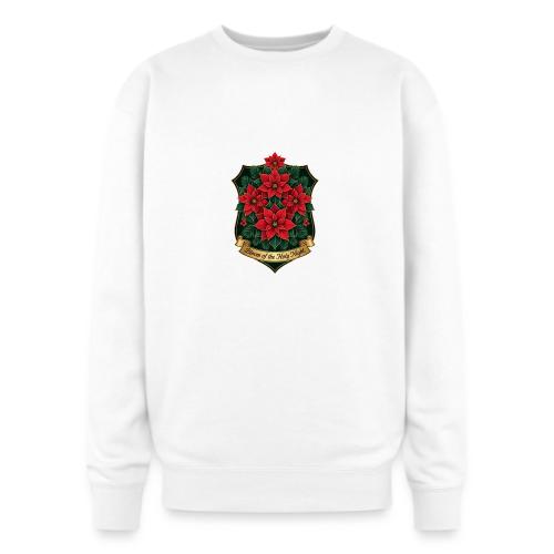 Poinsettia Crest T-Shirt - Oversized Crewneck Sweatshirt