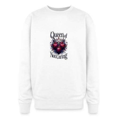 Queen of Not Caring T-Shirt - Oversized Crewneck Sweatshirt