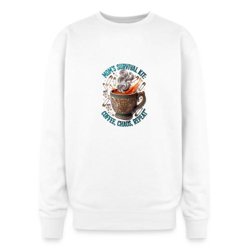 Mom's Survival Kit Tee | Coffee Chaos - Oversized Crewneck Sweatshirt