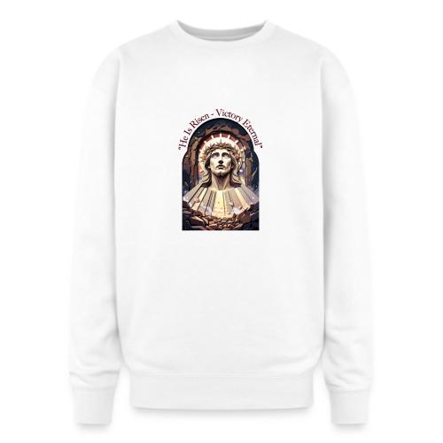 Easter He Is Risen Face of Christ T Shirt, Gift - Oversized Crewneck Sweatshirt
