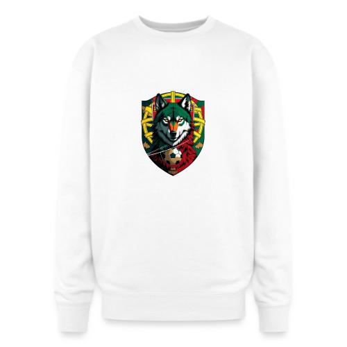Portugal Iberian Wolf Soccer T Shirt,Football Gift - Oversized Crewneck Sweatshirt