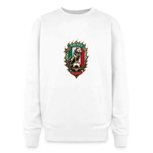 Italy Wolf Fury T-Shirt, Italian Flag Pride Gift - Oversized Crewneck Sweatshirt