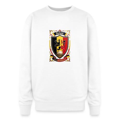 Belgium Lion Crest T-Shirt, Belgian Flag Gift - Oversized Crewneck Sweatshirt