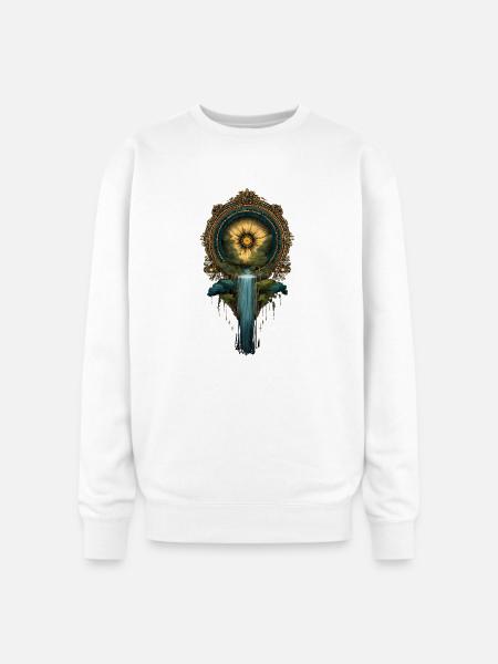 Golden Sun portal  - Oversized Crewneck Sweatshirt - white