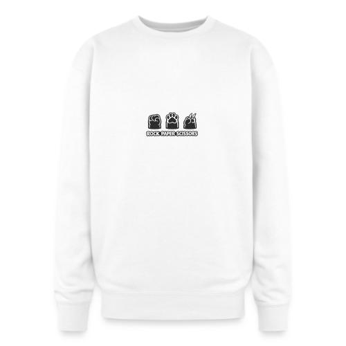 Playful Dog Paw Rock Paper Scissors - Oversized Crewneck Sweatshirt