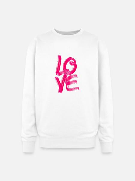Love - Oversized Crewneck Sweatshirt - white