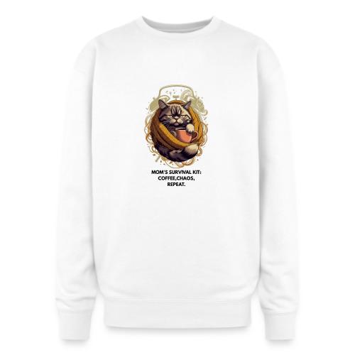 Powered by Sarcasm Cat Tee - Oversized Crewneck Sweatshirt