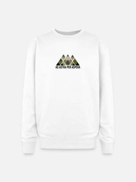 Astral Peaks Compass - Oversized Crewneck Sweatshirt - white