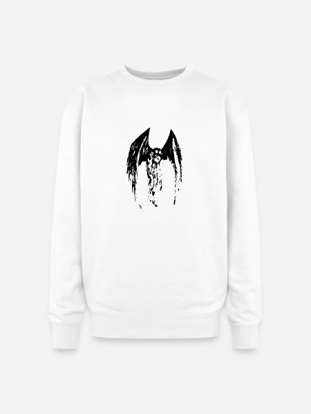 The Mothman - Oversized Crewneck Sweatshirt - white