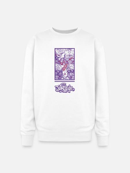 JunStyle Four Heavenly Kings Character 05 - Oversized Crewneck Sweatshirt - white