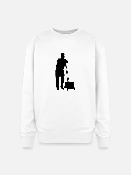 janitor - Oversized Crewneck Sweatshirt - white