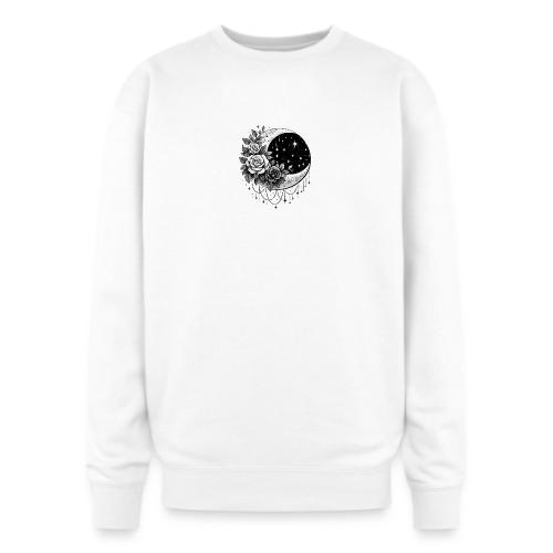 Crescent Moon Floral - Oversized Crewneck Sweatshirt