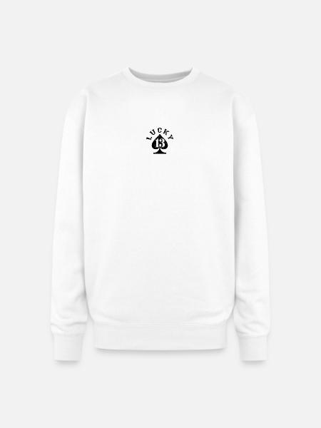 Lucky 13 Spade - Oversized Crewneck Sweatshirt - white