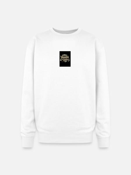 Motivational & Comfy Tee - Oversized Crewneck Sweatshirt - white