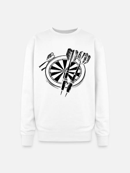 Darts - Oversized Crewneck Sweatshirt - white