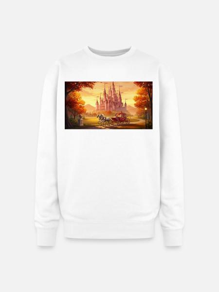"A captivating digital painting - Oversized Crewneck Sweatshirt - white