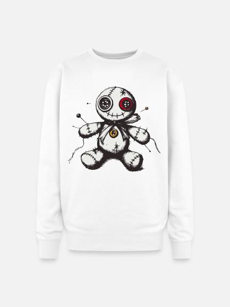 Voodoo doll - Oversized Crewneck Sweatshirt - white