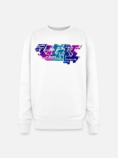 Graffiti Piece - Dark - Oversized Crewneck Sweatshirt - white