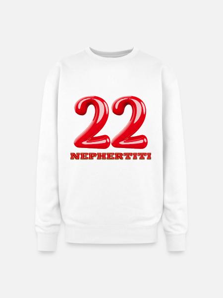 Nefertiti - Oversized Crewneck Sweatshirt - white