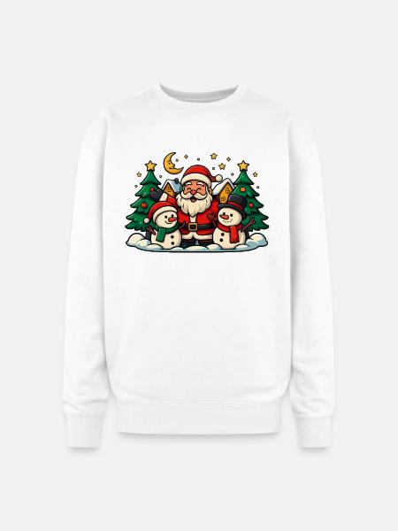DISEÑO_NAVIDEÑO - Oversized Crewneck Sweatshirt - white
