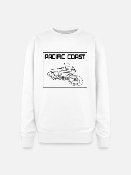 Pacific Coast Square - Oversized Crewneck Sweatshirt - white