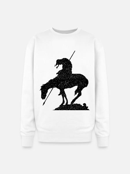 The horseman trail end  - Oversized Crewneck Sweatshirt - white