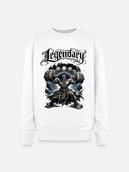 Legendary Thunderbruiser Titan  - Oversized Crewneck Sweatshirt - white