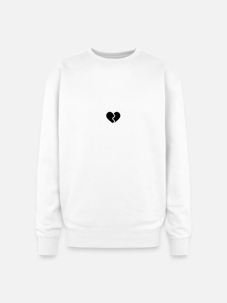 BROKEN HEART - Oversized Crewneck Sweatshirt - white
