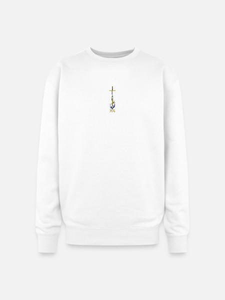 Kryst Ascension - Oversized Crewneck Sweatshirt - white