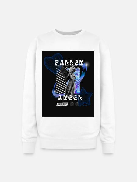 Fallen Angel - Oversized Crewneck Sweatshirt - white