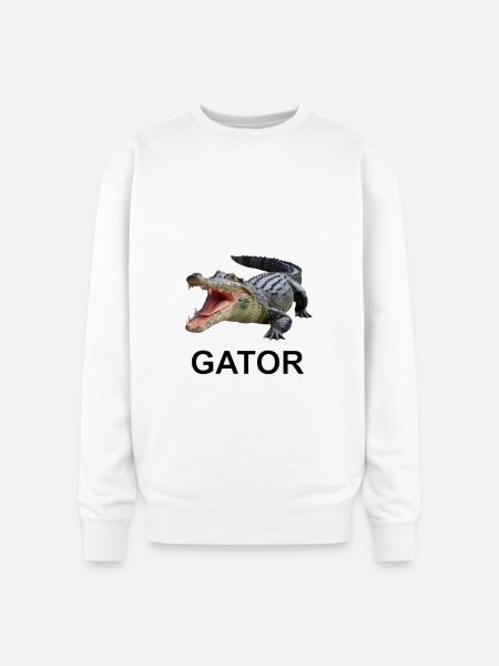 Gator shirt - Oversized Crewneck Sweatshirt - white
