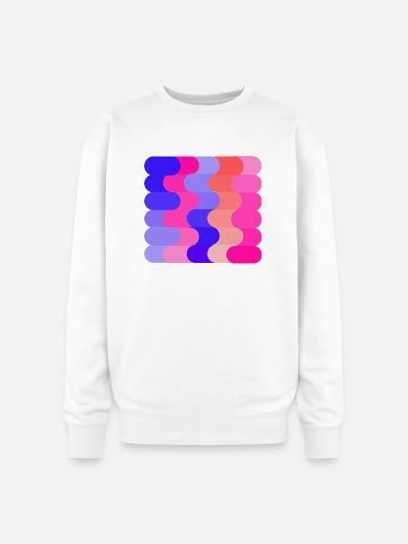 FLOW (Hue & Tint) - Oversized Crewneck Sweatshirt - white