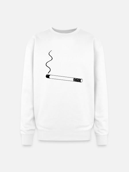 smoking - Oversized Crewneck Sweatshirt - white