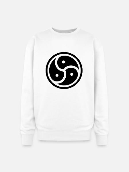 Kink Community Symbol - Oversized Crewneck Sweatshirt - white