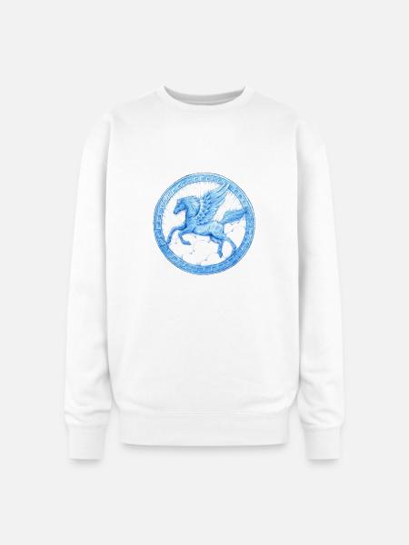 Pegasus - Oversized Crewneck Sweatshirt - white
