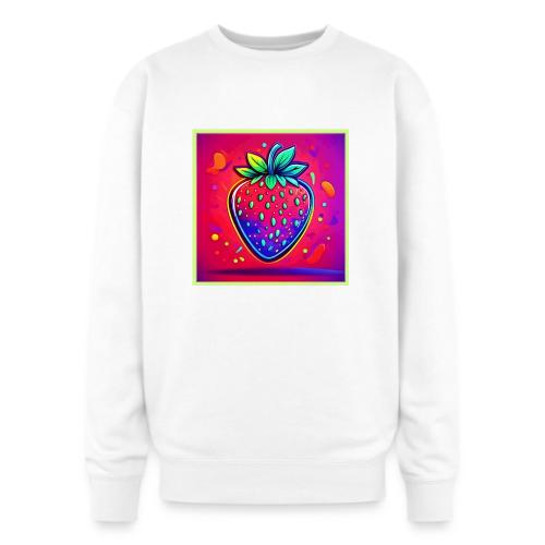 Neon Strawberry Pop - Oversized Crewneck Sweatshirt