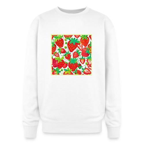 Strawberry Swirl Pattern - Oversized Crewneck Sweatshirt