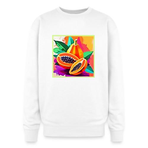 Sliced Papaya Pop Art - Oversized Crewneck Sweatshirt