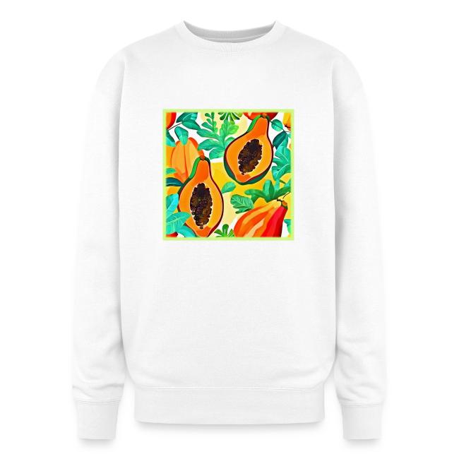 Tropical Papaya Pop Art