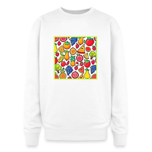 Vibrant Fruit Pattern - Oversized Crewneck Sweatshirt