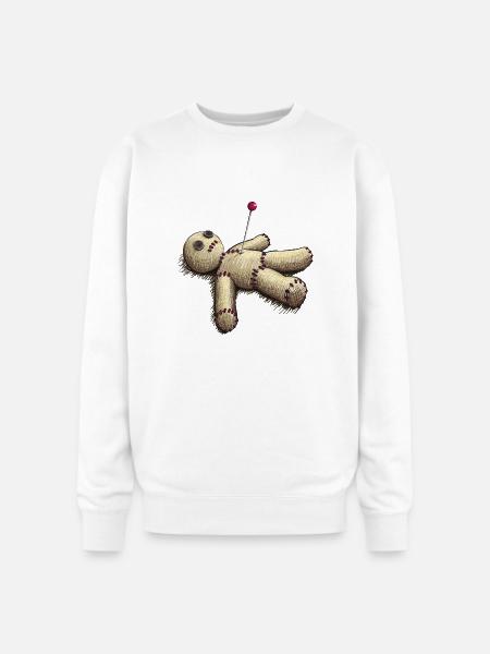 Voodoo Doll - Oversized Crewneck Sweatshirt - white