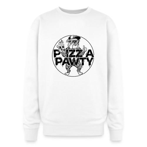 Pizza Pawty Bulldog T-Shirt | Funny Dog Pizza Tee - Oversized Crewneck Sweatshirt